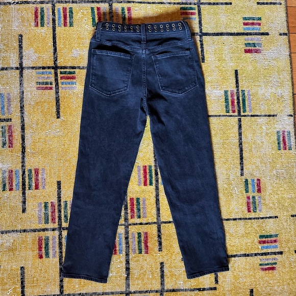 Madewell Classic Straight Jeans in Lunar Wash: Grommet Edition - Picture 7 of 9
